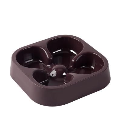 China M28671 Dog Slow Feeder Dog Bowl Colorful Eco-friendly Sustainable And Durable Plastic Healthy Slow Feeder Bowl for sale