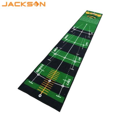 China 100% Nylon (Polyamide) Custom Design Golf Practice Putting Mat Golf Driving Range Mat For Home for sale