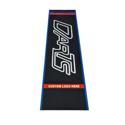 China Multifunctional Nylon Or Polyester Custom Design Anti-Slip Dart Logo Door Mat Rubber Dart Floor Mat for sale