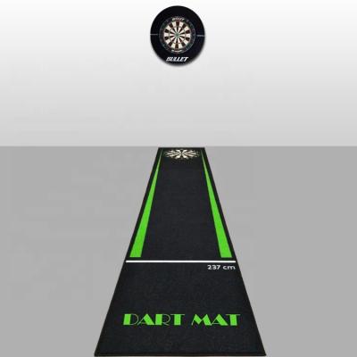 China Factory OEM Cheap Heavy Duty Nylon Or Polyester Anti-Slip Rubber Backing Game Playing Dart Floor Mat for sale