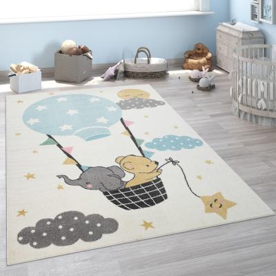 China Washable Children's Blanket Children's Bedroom Elephant Bear Moon Design Children's Small Animal Rug for sale