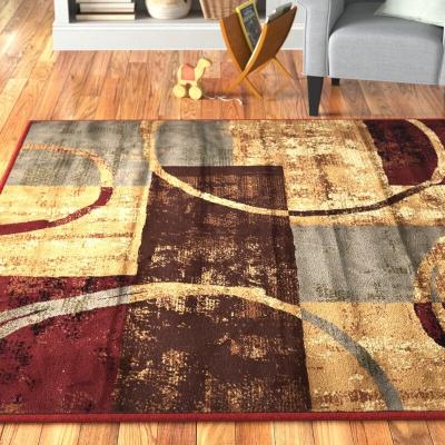 China Washable Multi Color New Design Geometric Area Rug for sale