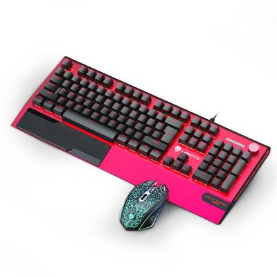 China For Gaming Luxury High Quality Aluminum Case USB Wired Gaming Keyboard And Mouse Full Csutom RGB Mechanical Keyboard Gaming for sale