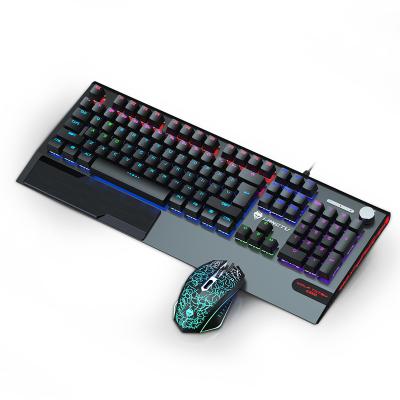 China For Gaming Gaming Keyboard and Mouse Combo Feel LED Wired Mechanical Backlit Keyboard for Windows PC for sale