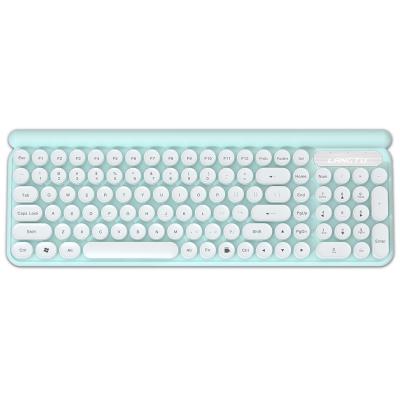 China 2.4G keyboard, retro typewriter keytop round numeric keypad free wireless keyboard, for TCL Smart TV for sale