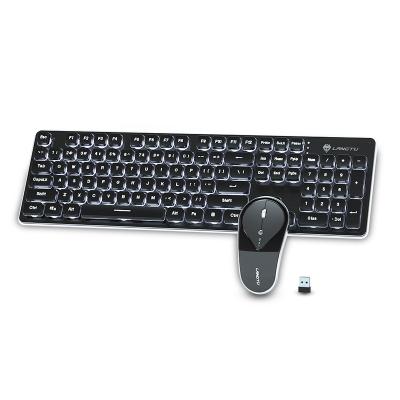 China Wirless Gaming Keyboard and Wireless Mouse, LED Backlit Ergonomic Keyboard for Computer Gamers for sale