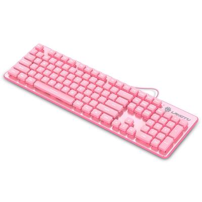 China Numpad Gaming Wired Keyboard, with LED Backlit, 26 Key Anti-Ghosting for Mac PC Laptop, Pink Computer Keyboard for sale