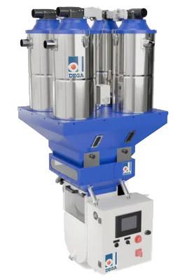 China 1100 kg/h Gravimetrisch mengsysteem voor dosering Industriële poederblender GDM1500-4 Te koop