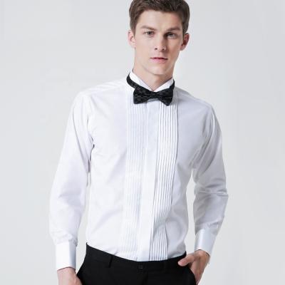 China Swallow Anti Shrink Collar Wedding Man Groom Tuxedo French Style Shirts for sale