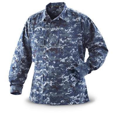 China Anti-Static Navy Camouflage English Combat Army Ocean Digital Military Uniform for sale