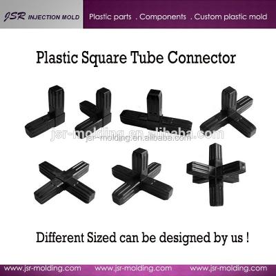 China All Industries Customized Plastic Square Pipe / Square Tube Connector And Square Connector For Aluminum for sale