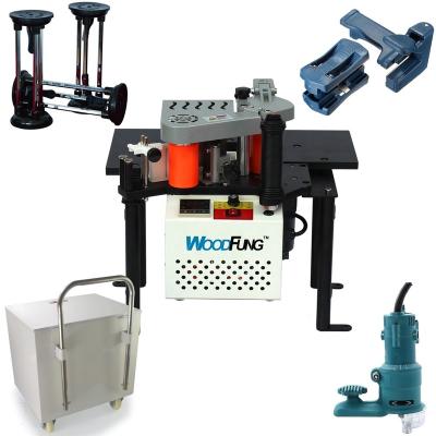 China Portable Woodworking Machinery Manual Edge Bander JBT102B Double Glue Cover PVC Tape Machine for sale