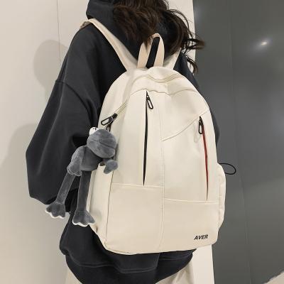 China Portable Wholesale Fashion Polyester Campus School Backpack Couples Custom Student Classic School Backpack for sale