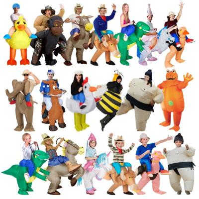 China Inflatable Unicorn Costume Inflatable Costumes Creative Performance Colorful Costume Activity Kindergarten Party Kids Costumes for sale