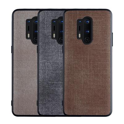 China Business Canvas Rough Cloth & Hard PC & Soft TPU Case For Oneplus 8 pro 7 7T pro 6 6T for sale