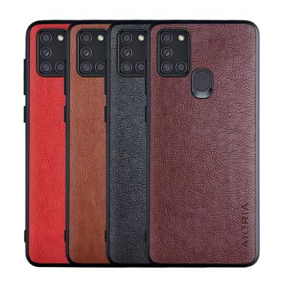 China Business PU Leather Skin With Hard PC TPU Soft Business Style Case For Samsung Galaxy A21S for sale