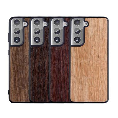 China Unique Retro Wood Case Cover For Samsung Galaxy S21 S30 Plus Ultra Simple Classic Design Retail Available for sale