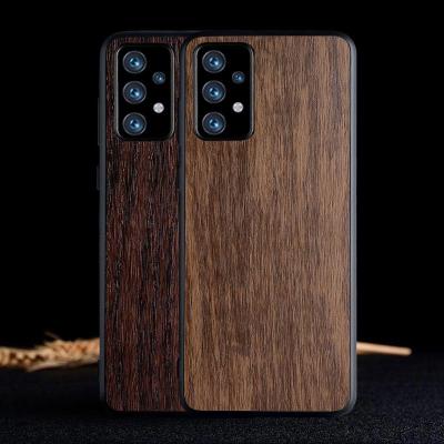 China Unique Retro Vintage Design Wooden Case Cover For Samsung Galaxy A52 A72 Wholesale Retail Available for sale