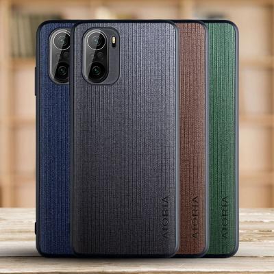 China Luxury Leather Business Phone Case Cover For Xiaomi Poco F-3 Case for sale