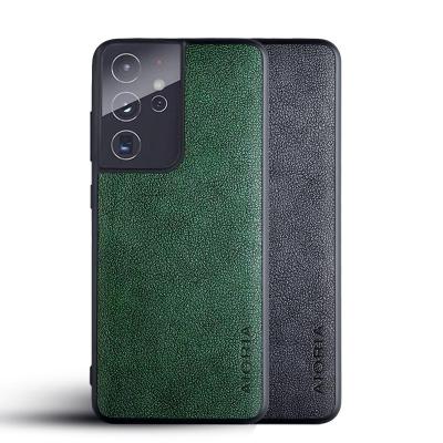 China Wholesale Shockproof Leather Case Cover For Samsung Galaxy S21 S20 S10 Plus Ultra S8 S9 Simple Classic Design for sale