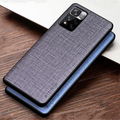 China Fabric Cloth Water Resistant Case For Xiaomi Redmi Note 11 Pro+ Back Cover High Quality No Min Order Quanlity for sale