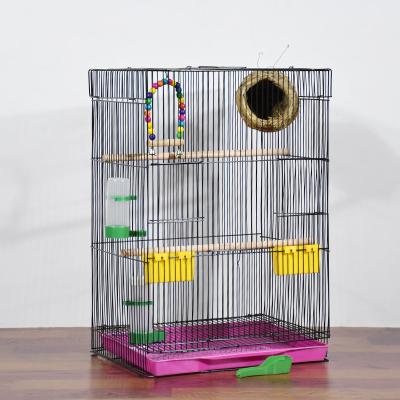 China Breathable Parrot Cage Foldable Metal Bird Cage Easy To Clean for sale