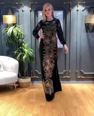 China Muslim Abaya Dubai Monsoon Dress Muslim Womens Long Dress Viable Abaya Black Women Best Selling Muslim Monsoon Dress for sale