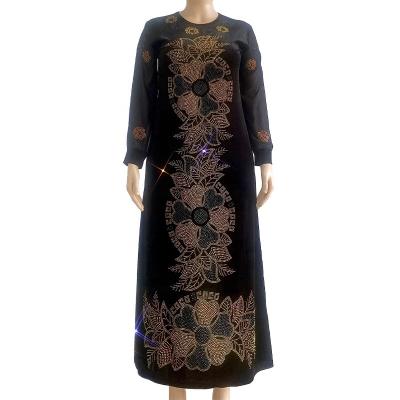 China Viable Diamond Pattern Printing Long Shirts African Muslim Women African Muslim Long Dress Wholesale Islamic Clothing Women Clothing for sale