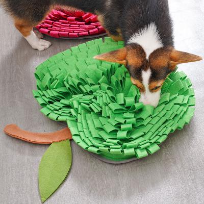 China Factory Wholesale Viable Soft Puzzle Interactive Dog Food Sniffle Toy Mat Sniffing Training Mats For Feeding Dogs for sale