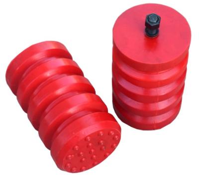 China Front Bumper Square Rubber Furniture Industrial Rubber Anti-vibration Caster Cup Mounts for sale