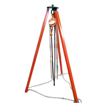 China Three-leg hanger hanger three-leg triangle lift safety telescopic electric crane tripod lifting hoist tripod for sale