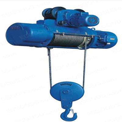 China 0.5-20t 8m Lifting Goods 380v Electric Hoist Wire Rope Crank Portable Crane for sale