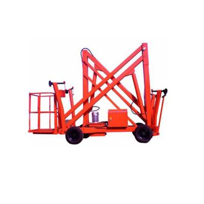 China Widely Rotating Mini Spider Table Boom Lift Mobile Towable Arm Sky Lift Arm Lift Manufacturer for sale