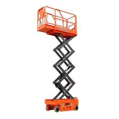 China Safety Easy Operation Automatic Scissor Lift Self Propelled Motor Driving Straight Scissor Lift Scissor Lift for sale