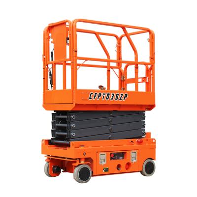 China Convenience Easy Movable Safety Operation Elevator Portable Self Propelled Lift 8M Mobile Scissor Lifting Automatic Platform for sale