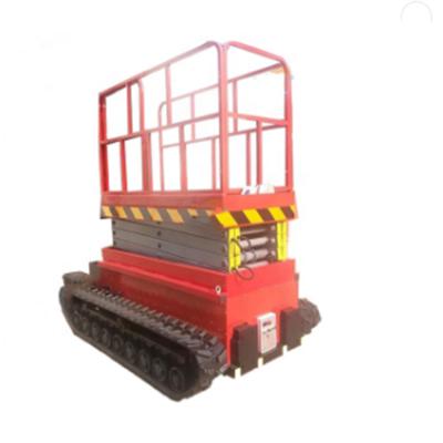 China Hotels Scissor Lift Car Crawler Lift Crawler Construction Cleaning Lift for sale