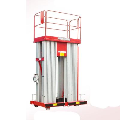 China None Pairs Aluminum Alloy Mobile Platform Work Lift Aluminum Mast Lift Electric Vertical Portable Lift for sale