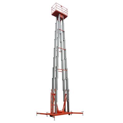 China Widely Single Mast Lift Aluminum Aluminum Platform Aerial Work Hydraulic Man Lift for sale