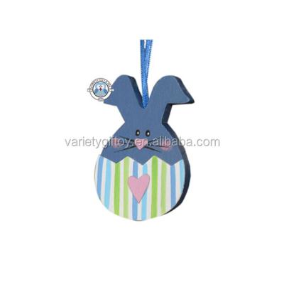 China 100% Handmade EASTER WOODEN BUNNY HANGING DECORATIONS FOR EASTER HOLIDAYS for sale