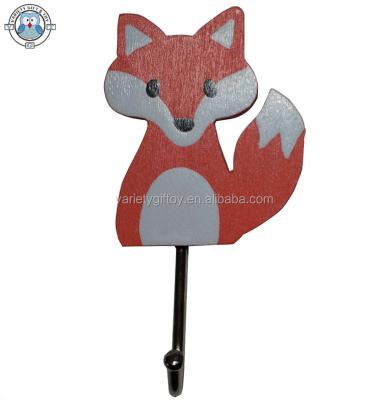 China Viable Wooden Fox Wall Mounted Hook for sale