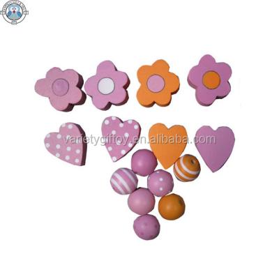 China Colorful Wooden Star/Heart/Balls Decoration Pieces From Europe for sale