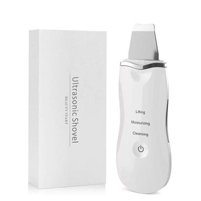 China Home Personal Skin Care Anti-Puffiness Household Use Skin Rejuvenation Ultrasonic Facial Cleansing Scrubber for sale