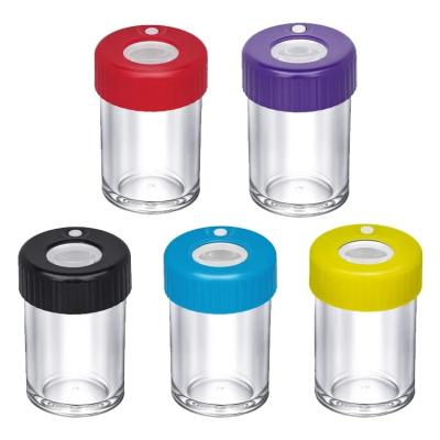 China 4X Viable Expander Herb Stash Mag Jar With Herb Grinder for sale