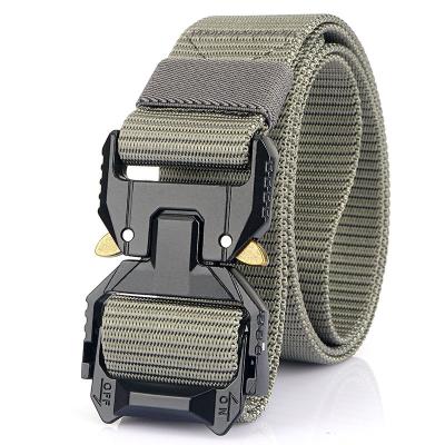 China Nylon webbing + zinc alloy buckle stretch belts high quality unisex elastic manufacturer for sale