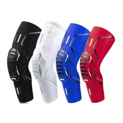 China Fitness Sport Elastic Leg Wholesale Sports Long Compression Elastics Full Girdle Warmer Guard Knee Brace Motorcycle Knee Pad for sale