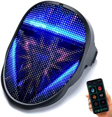 China PVC top sale led mask wholesale face mask usb rechargeable changing led screen mask for sale