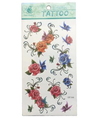 China Lovely temporary sexy colorful flower water adult temperament trend temperament charm charm temporary tattoo sticker for sale