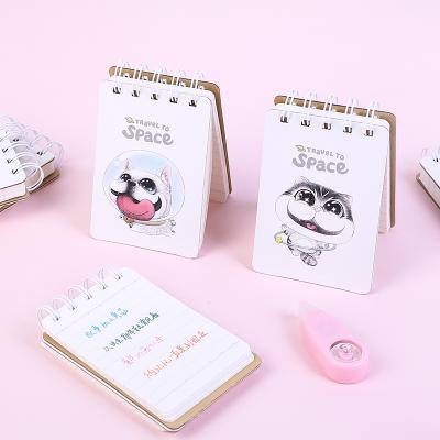 China Loose Leaf Style Unique Design Animal Cover A7 Coil Book Easy To Carry Notepad for sale