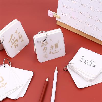 China Loose Leaf Personalized Portable Happy Square Buckle Notepad Removable Fastener for sale