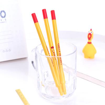 China Beautiful easy to use normal cute style lubricated writing gel pen for sale